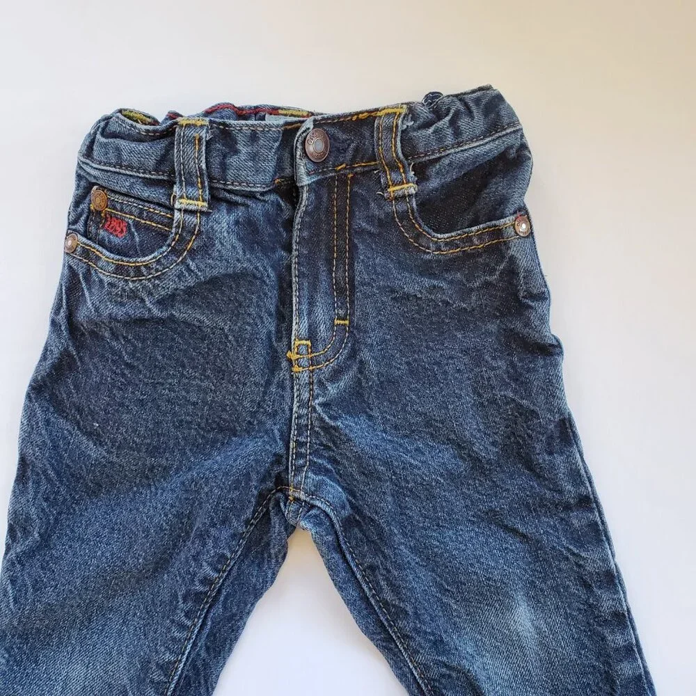 Oshkosh straight leg elasticized waist jeans